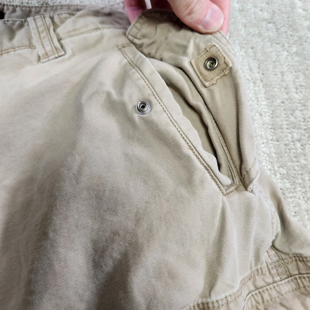Vintage Paratrooper Style Shorts Men 32 Heavy Cotton Twill Old Navy‎ Military